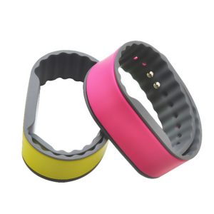 ISO11784/11785 Waterproof Silicone RFID wristbands EM4305 Multi color logo printing Bracelet