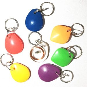 Passive Epoxy Mfare Plus 2K Chip RFID Key fob With Free Samples