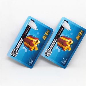PET UHF RFID Card With M4E Chip Long Range Distance For Car Identification