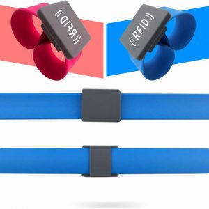 UHF H3 and MF Classic 1k Dual frequency rfid silicone wristband ceramic tag bracelet with long range distance for marathon