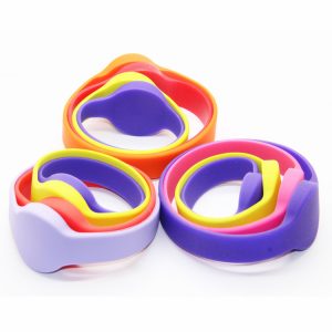 Original MF Classic 1k Silicone RFID wristbands S50 NFC Adjustable logo printing Bracelet