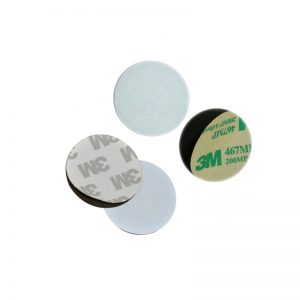 NFC Ntag213 Token card, 180bytes anti metal rfid coin tag with adhesive