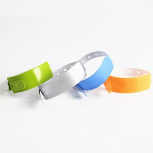 One Time Use RFID PVC Disposable ID Bracelets With S50 Chip
