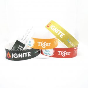 Tyvek Bracelet Paper wristband with Long Barcode Printed for Events Entry Security