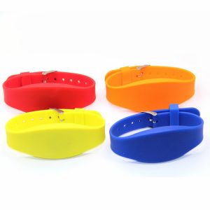 Dual Frequency RFID Silicone Wristband With 125KHz LF TK4100 And UHF H3 Chip
