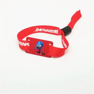Music Event Entrance Access Control RFID Woven Wristband With Ntag216