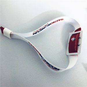 ISO18000-6C UHF RFID fabric party woven festival wristbands with H3 chip