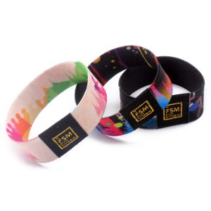 RFID Full-Color Customization Comfortable Removable & Reusable Stretch Wristbands