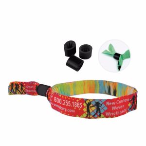 Fabric Woven Cloth Wristband For Festival Event Fabric Bracelets