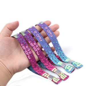Promotion High Quality Event Festival Woven Wristbands
