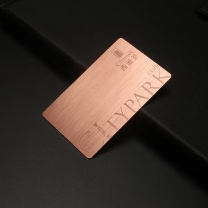 Rose Gold Business Metal Card For Wallet