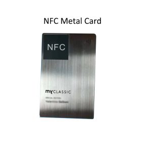 Ntag213 Metal Black Business Card