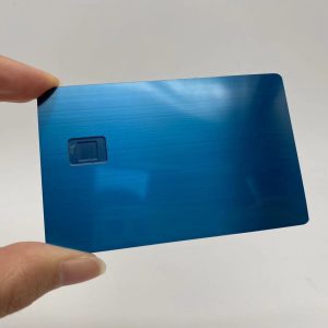 Plating Blue Metal Business Card