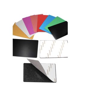 Laser Aluminum Blank Cards With Adhesive