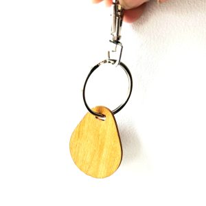 NFC N-TAG215 Wooden KeyChain