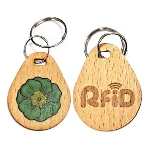 N-tag213 NFC Wooden Keyfob