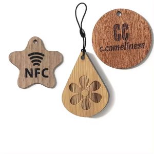Ultralight C EV1 NFC Wooden Key Card