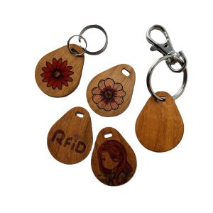ISO14443A Classic 4K S70 NFC Wooden KeyFob
