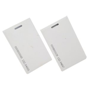 HID clamshell card with facility code and card range