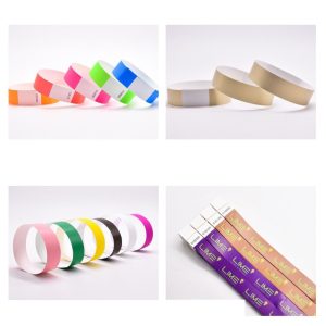 13.56mhz RFID F08 Paper Bracelet For One-time Use