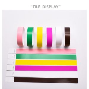 Disposable PP Paper Bracelets For Amusement Park
