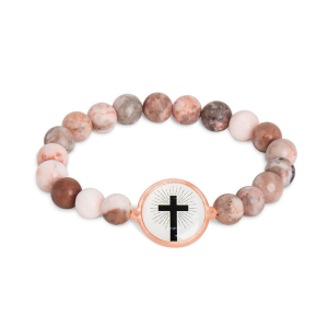 NFC Stretch Scripture Beads Bracelet